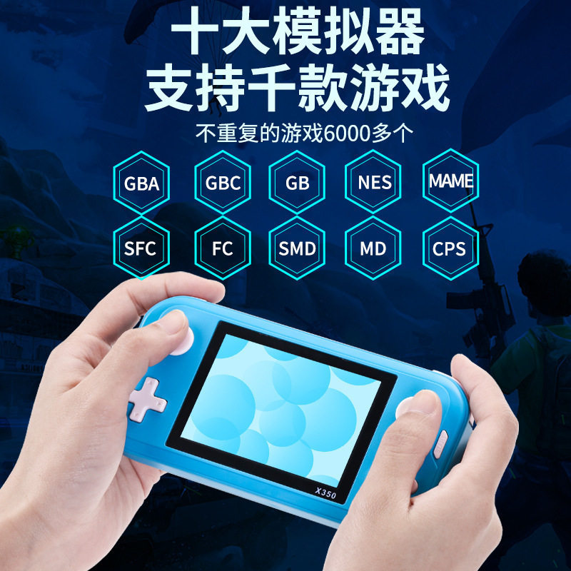 X350 Handheld Joystick Arcade Mini Nostalgic Retro Simulator Game Console Gba Md Mame Fc King of Fighters