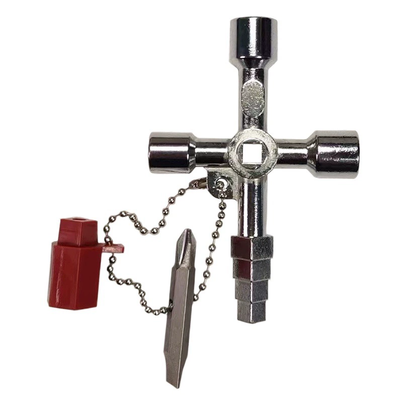 Крестообразный ключ Yunbei, дверной счетчик воды, клапан, внутренний треугольный ключ, инструмент с квадратным отверстием и круглым отверстием