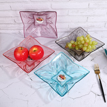 厂家直供纯色方形几何款水果零食收纳创意简约款家居摆件多色可选