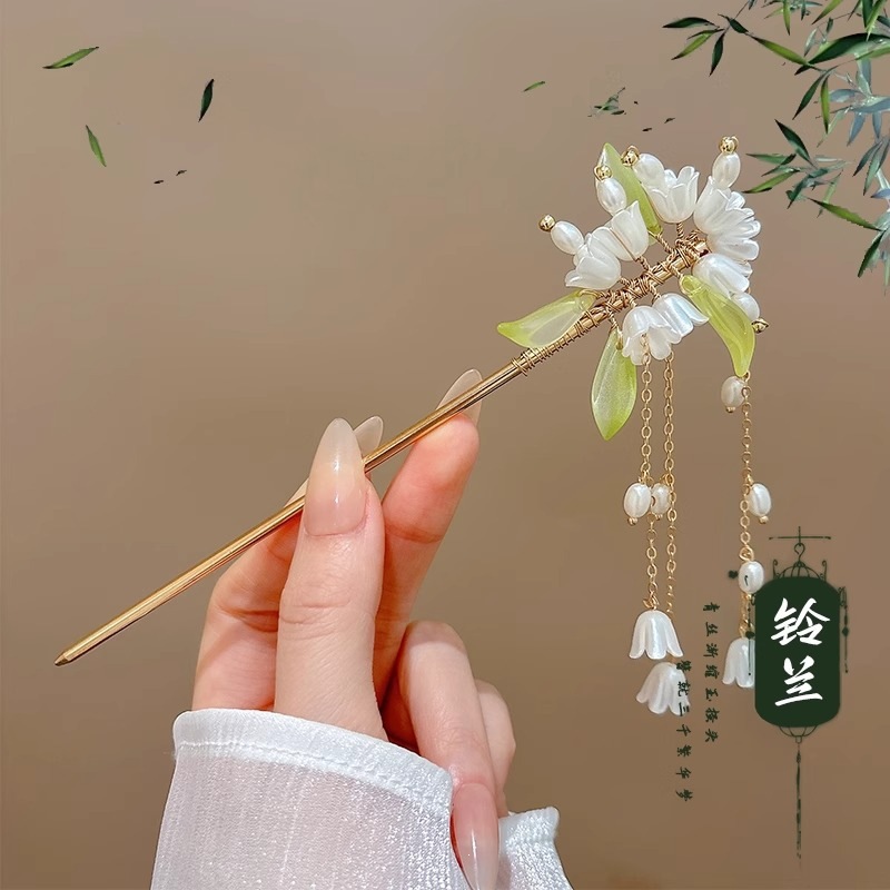 El estilo de alta sensación de miniatura caballo falda clip de cabello nuevo estilo chino tocado antiguo clip de cabello estilo nacional clip de cabello paso de cabello para mujeres image 20