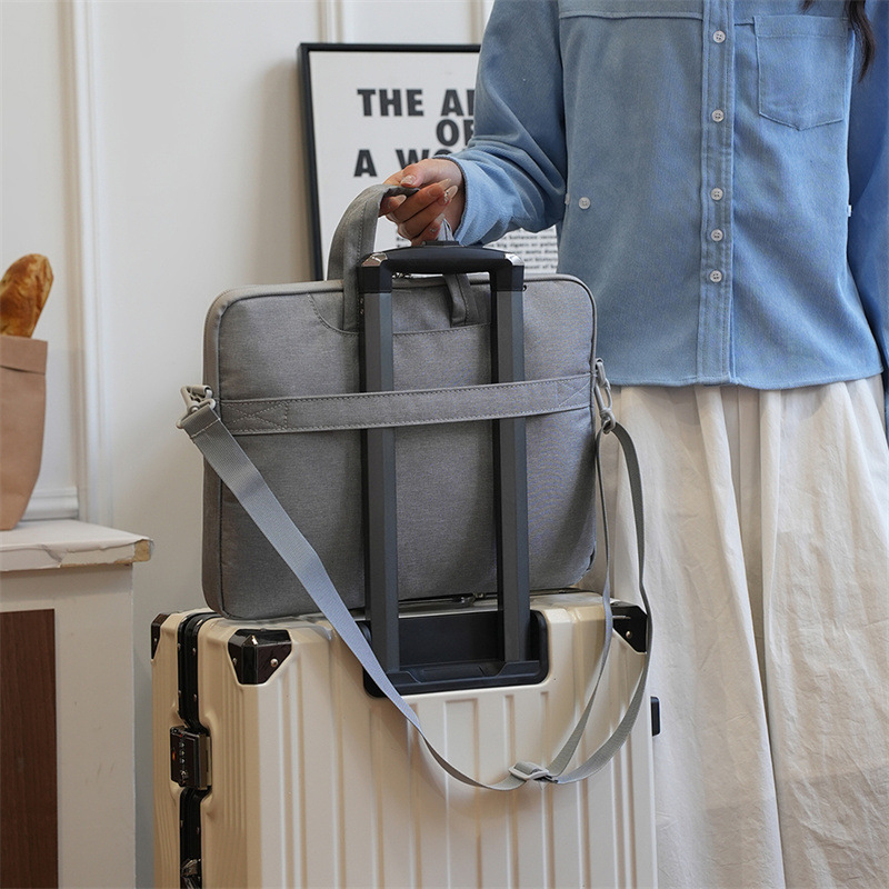 Bolsa de computadora portátil, bolso de portátil de negocios, cubierta protectora a prueba de choque para tabletas de computadora, logotipo imprimible portátil