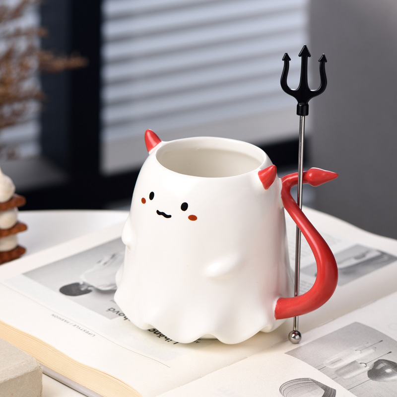 1300g Weight Water Bottles Kitchen and drinking utensils Tableware Event & Party Supplies 1 Piece Quantity Home, Daily Occasion ceramics Material Halloween Festival Cartoon Pattern Casual, Vacation Style Halloween Casual Vacation Cartoon Ceramics Water Bottles 1 Piece 3