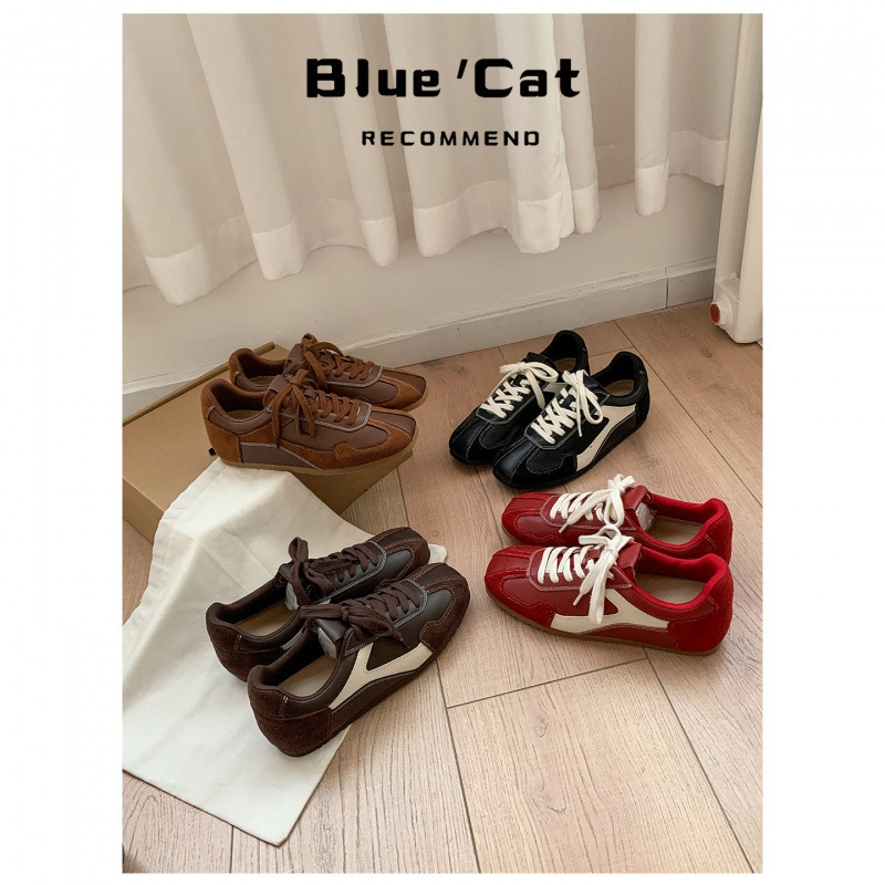 Sheepskin ~ 5cm Inner Height Ballet Training Shoes for Women 2025 New Maillard Lace-Up Casual Sports Shoes Forrest Gump Shoes Sheepskin ~ 5cm Inner Height Ballet Training Shoes for Women 2025 New Maillard Lace-Up Casual Sports Shoes Forrest Gump Shoes