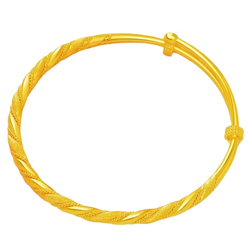 Gold-plated Sand Beads Bracelet 4N Crochet Women's Style Copper with Gold-plated Inheritance of Ancient Techniques Unique Design Wholesale