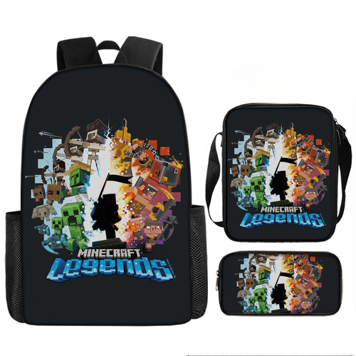 My World Cartoon Anime Elementary School 3rd and 4th Grade Lightweight and Study-Relief Storage Bag for Students
