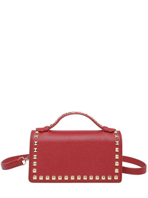 Niche Zhong lichi rivet bolso de mano pequeño para mujeres 2026 nuevo estilo transfronterizo de alta sensación retro lujo ligero bolso de mochila