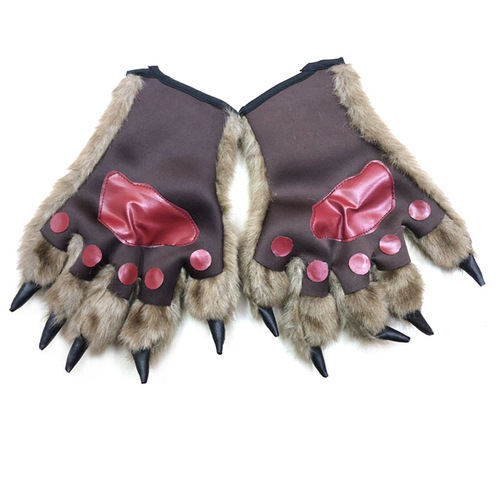 Halloween decoration werewolf gloves orangutan gloves makeup stage performance horror trick props bear paw gloves