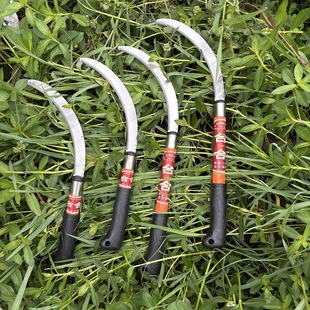 New Thickened Serrated Sickle for Cutting Grass, Harvesting Grain, Straw, Corn, and Rapeseed - a Must-Have Tool