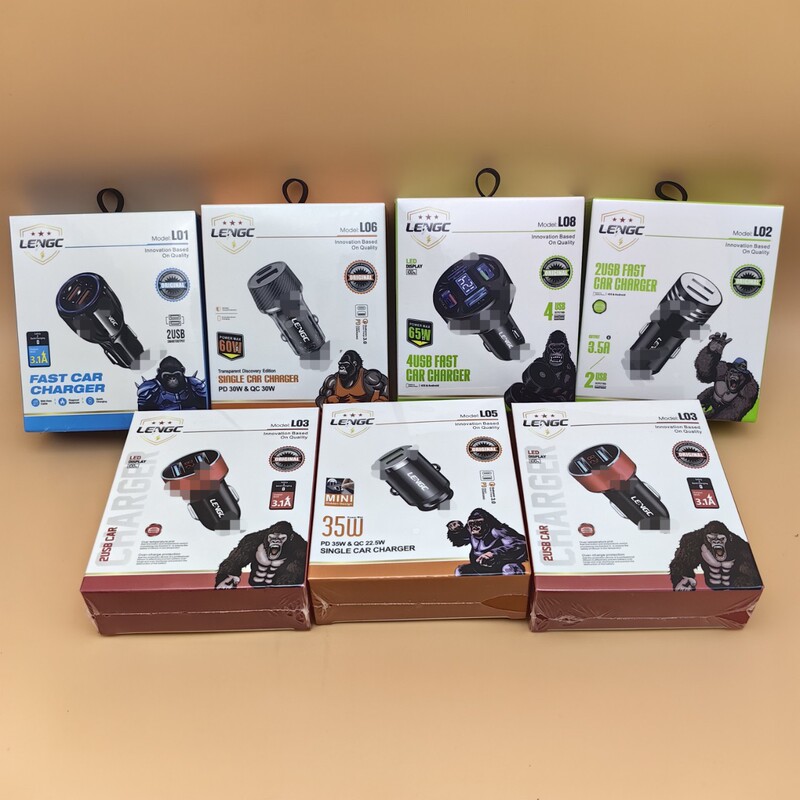 Cross-Border Car Mobile Phone Charger Mini 45Wpd Fast Charging Cigarette Lighter Adapter Super Fast Charging Car Charger