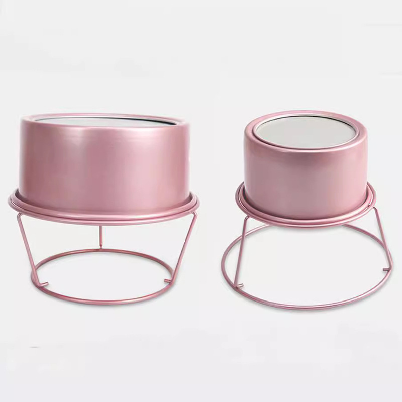 6inch 8inch Non-Stick Baking Cooling Rack for Home Use, Rose Gold Round Cake Mold, Inverted Rack, Cooling Rack for Baking