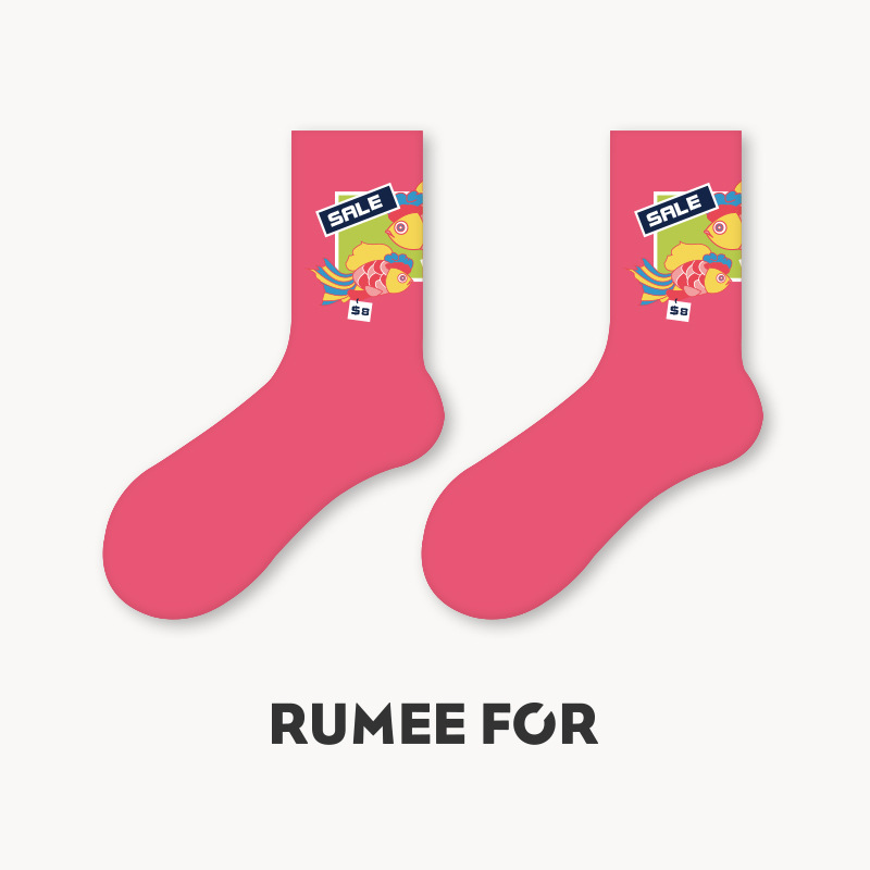 [Descuento especial de 50%] calcetines de primavera y otoño, calcetines de algodón al por mayor.