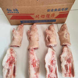 大量批发冷冻猪脚 景区商用烤猪蹄用 38片免切猪蹄冷冻生鲜酱猪蹄