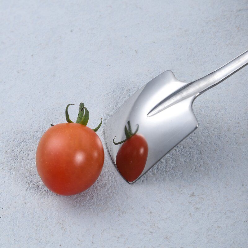 Pala cuchara creativa Linda pequeña cuchara de acero inoxidable hogar comiendo sandía pala cuchara postre 410 Internet celebridad cuchara