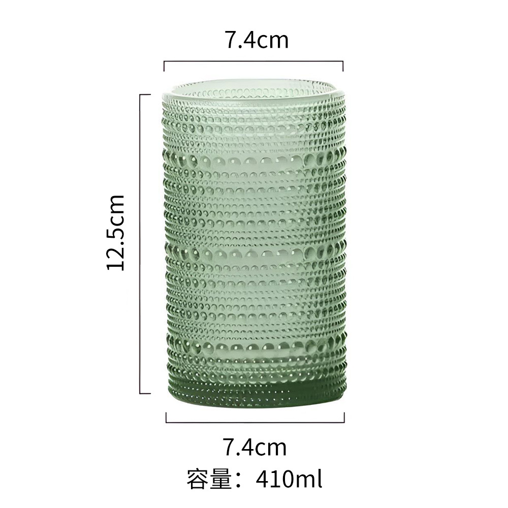 Taza alta de cuentas verdes