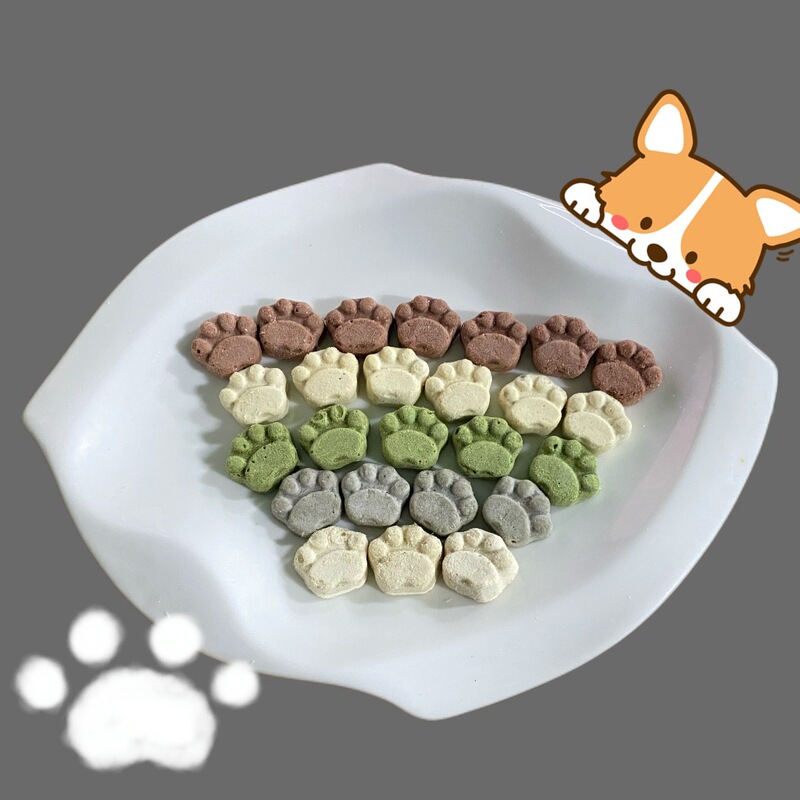 Pet Freeze-Dried Snacks Mini Kitten Paws Cat and Dog Snacks Cat Grass Biscuits Goat Milk Cake Manufacturer Wholesale Freeze-Dried