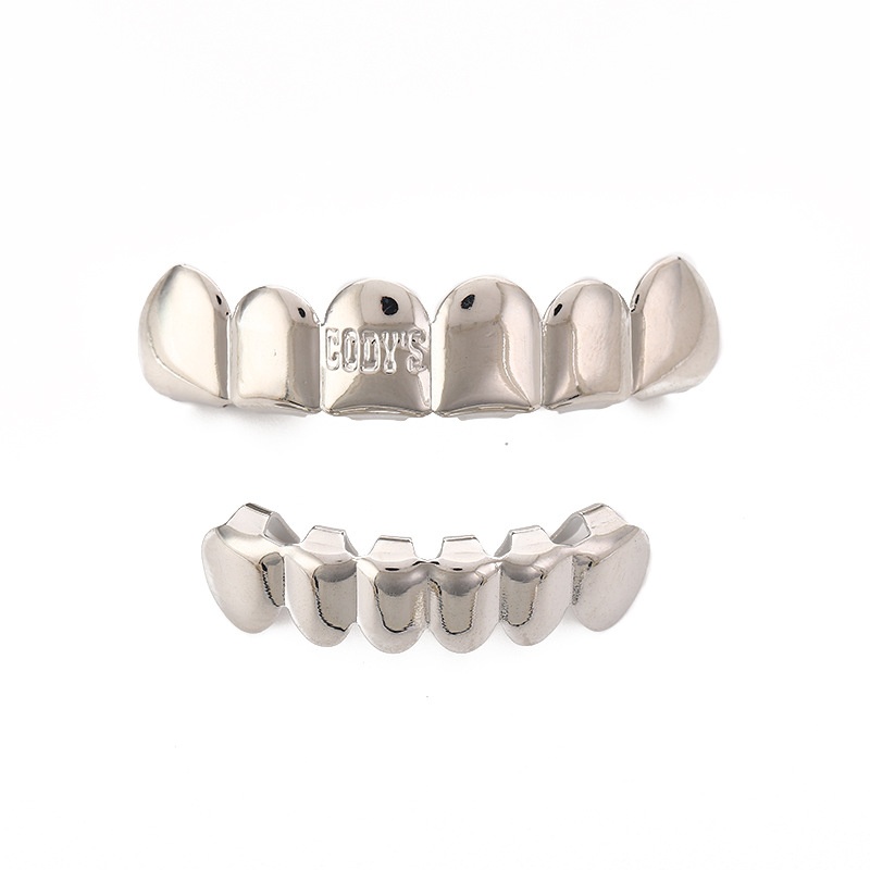 Copper Material Geometric Pattern 1 Set Hip-Hop Modern Style Geometric Copper Plating Unisex Grillz