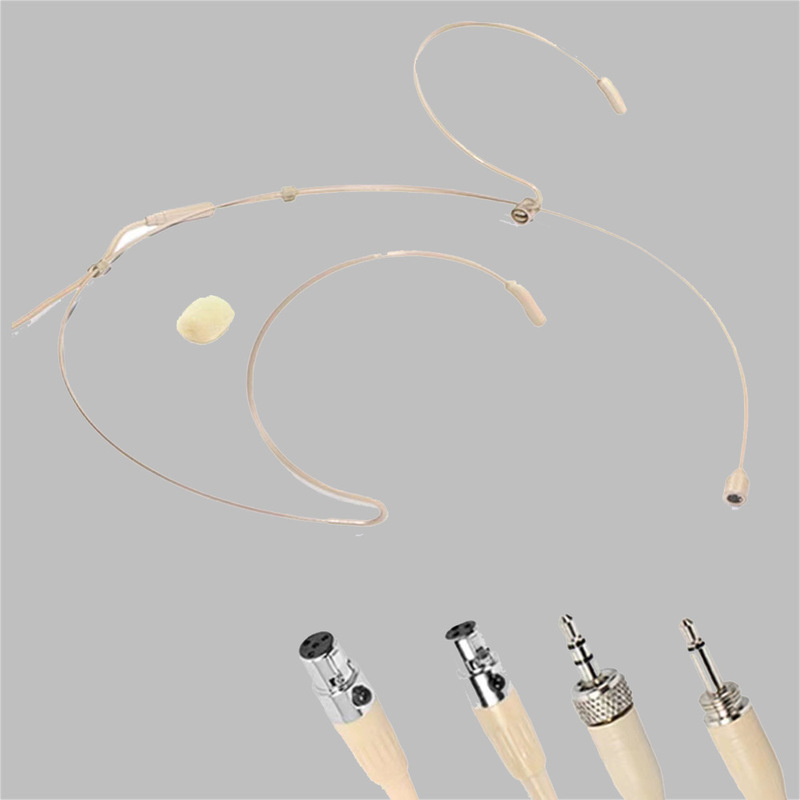 Black Skin Color Head-Mounted Microphone, Invisible Ear-Hook Condenser Tour Guide Microphone Lavalier Microphone for Amplifier Black Skin Color Head-Mounted Microphone, Invisible Ear-Hook Condenser Tour Guide Microphone Lavalier Microphone for Amplifier