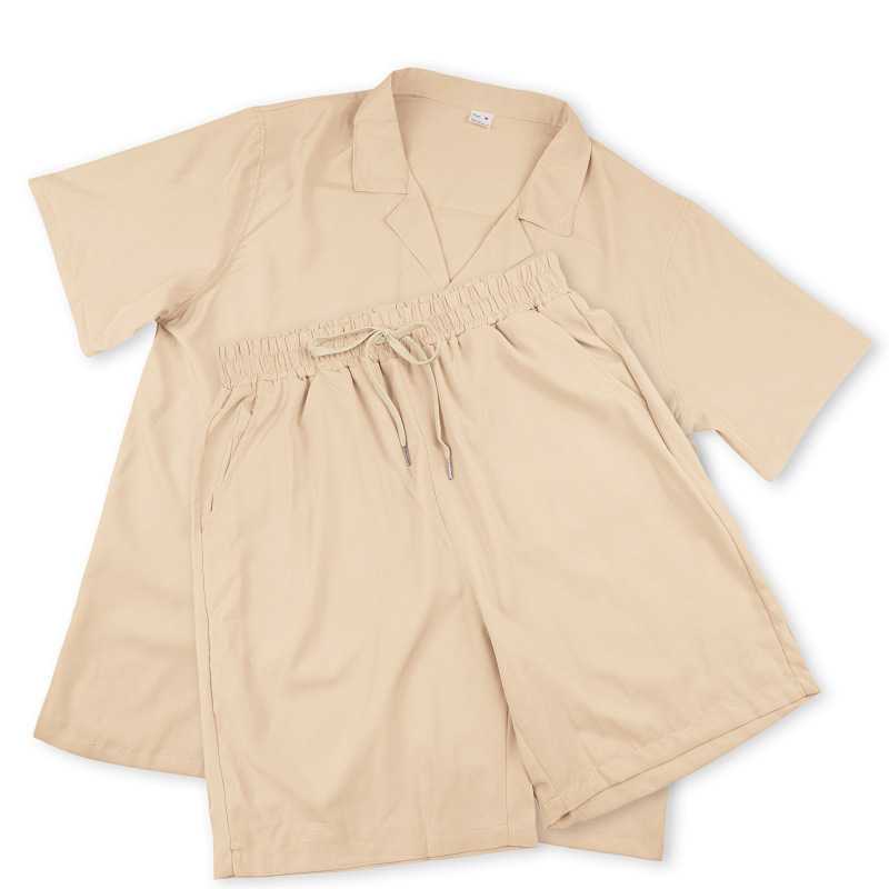 Men's Casual Summer Outfit Set | Loose Fit Beach Shirt & Shorts | Trendy Vacation Wear For Hot Weather_viptrois.com