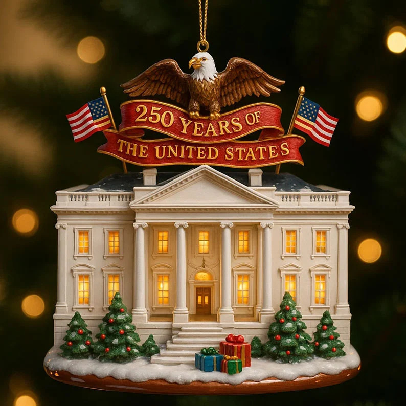 跨境新品United States 250th Anniversary Bell Ornament亚克力|undefined