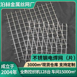 304不锈钢网片电焊网平纹编织网防鼠钢丝网丝网筛网抹墙网
