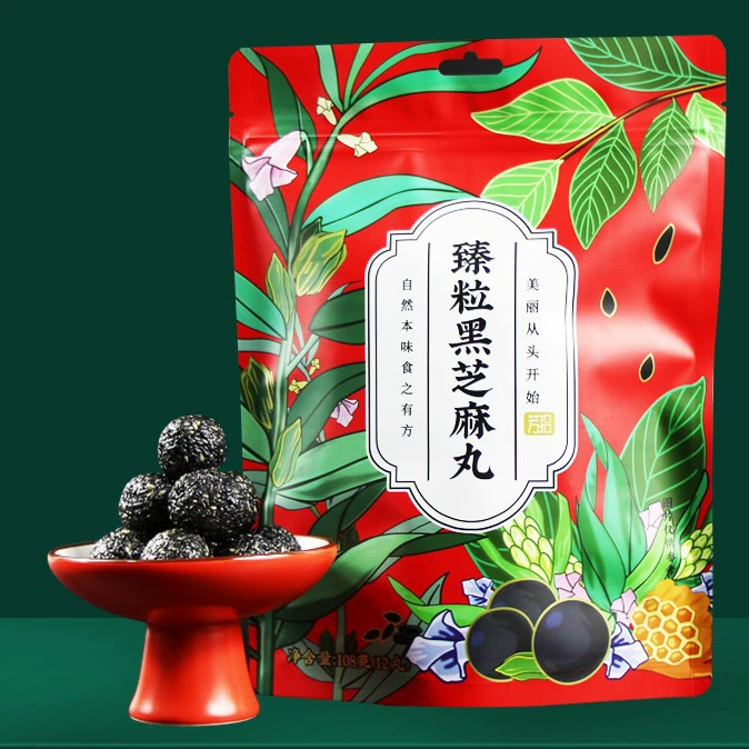 Оптовая Продажа с фабрики черные кунжутные таблетки 108 г Интернет-знаменитости Повседневная закуска десерт черные кунжутные таблетки независимая упаковка мгновенная оптовая продажа