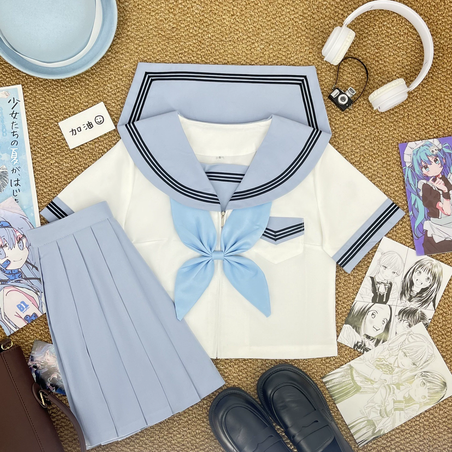 [Cloud Cold] Оригинальная православная японская форма JK в консервативном стиле, средняя форма, классная форма, весенне-летняя выпускная форма, матросская форма