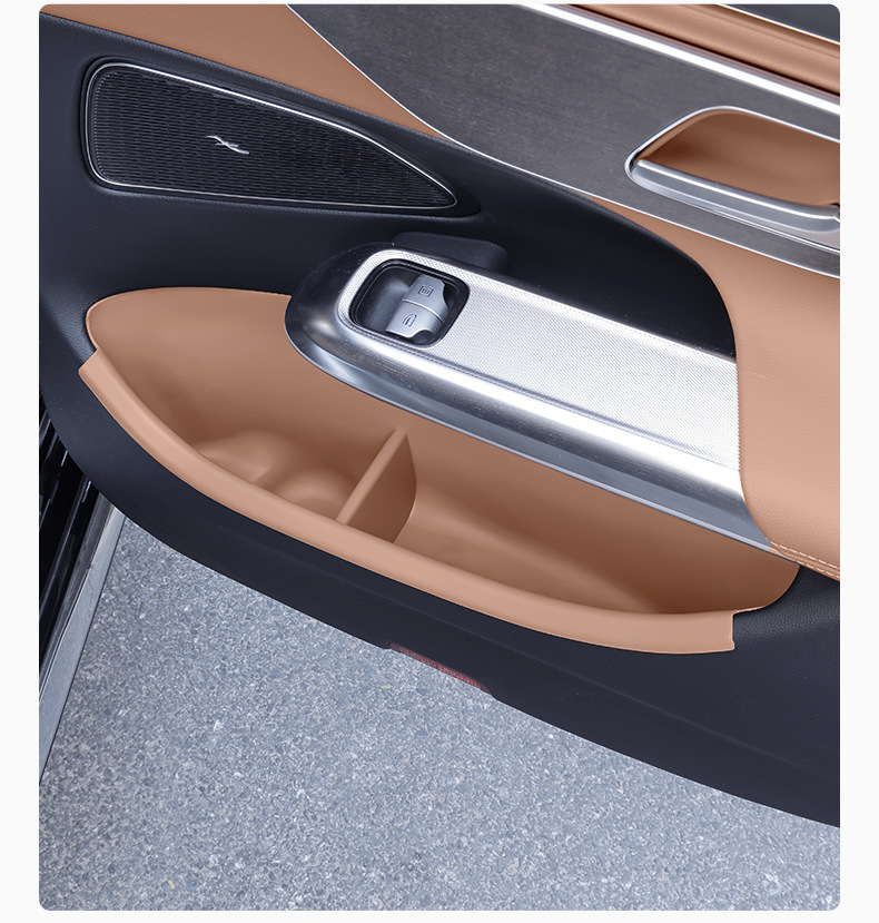 Mercedes-Benz E300L New E-Class E260L Door Storage Pocket Tpe Door Slot Pad Storage Box Organizer Car Interior Accessories