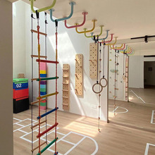 幼儿园攀爬板攀岩墙儿童房室内攀爬架臂力板家庭体能感统训练绳梯