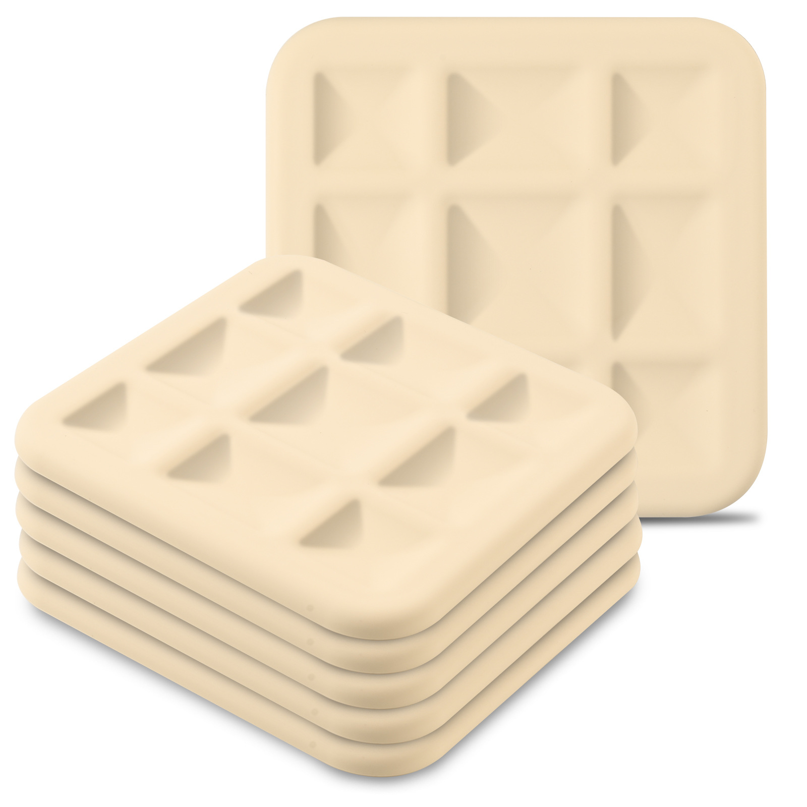 Taza de té de silicona almohadilla de platos almohadilla de aislamiento térmico almohadilla de mesa de comedor almohadilla de comedor casera alta sensación de lujo ligera mortero resistente al quemado almohadilla