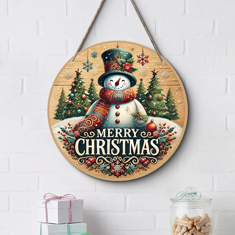 クロスボーダークリスマスクリエイティブ吊り下げ装飾木製工芸品ラウンドドアサイン木製吊り下げタグシリーズ 20Cmos 吊り下げ|undefined
