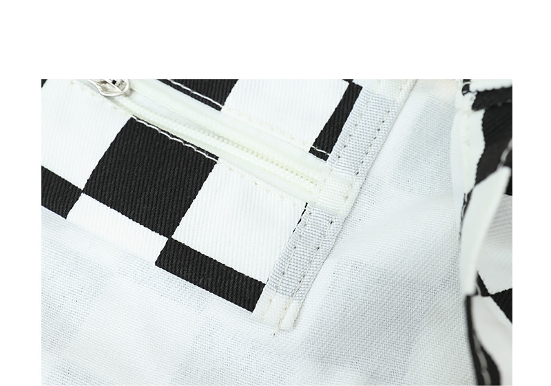 Women's Large Canvas Plaid Basic Classic Style Open Canvas Bag display picture 15