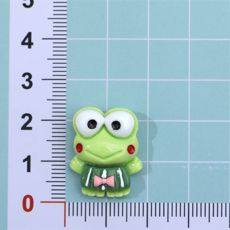 Caricatura Pacha Rana serie de accesorios de resina animal diy pegamento de crema caja de teléfono móvil joyas para el cabello parche pequeño