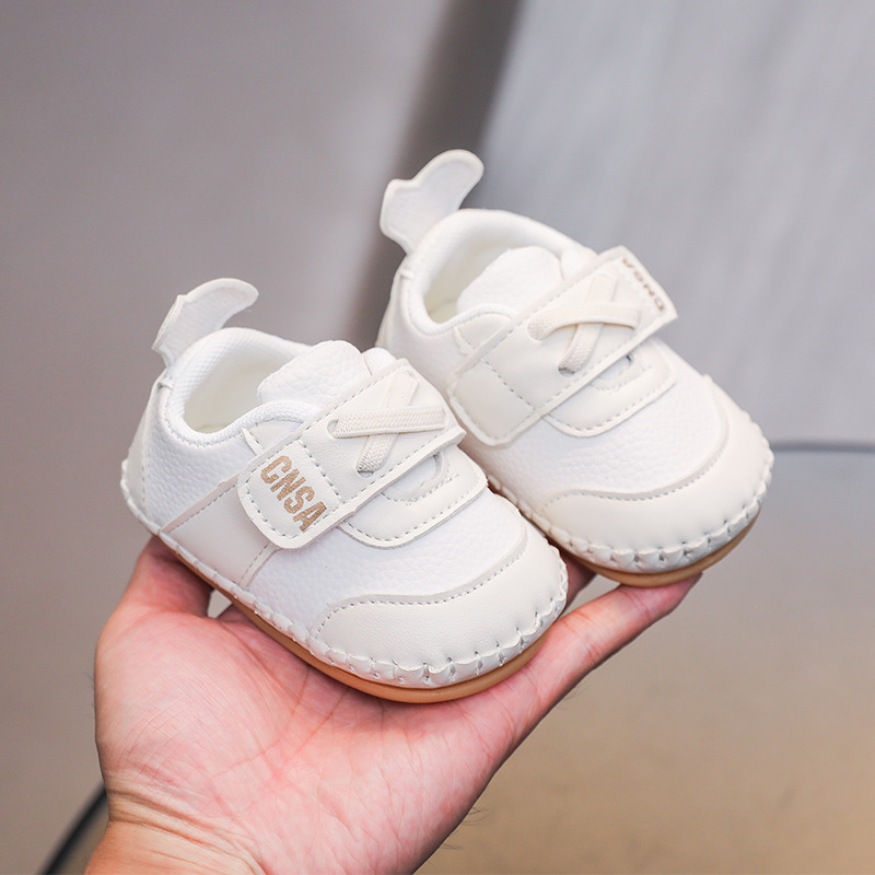 Babyschuhe für Mädchen, Frühling und Herbst, ein Jahr alte Babyschuhe, weiche Sohle, 03–6–9 Monate, Junge, Kleinkindschuhe, weiches Leder, weiche Sohle_voghion.com