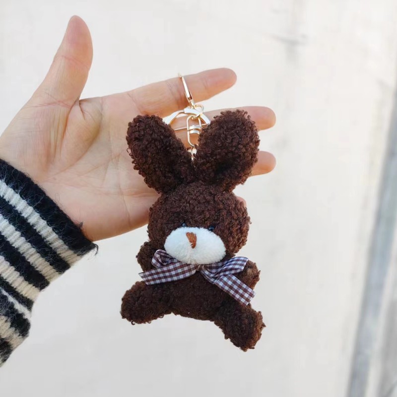 50g Weight Bag Pendant, Keychain Classification 1 Piece Quantity Daily Occasion PP cotton, Plush Material Rabbit, Knot, Bowtie Pattern Unisex Gender Cute Style 1 Piece Rabbit Knot Bowtie Bag Pendant Keychain PP Cotton Plush Unisex Cute Bag Pendant Keychain 3