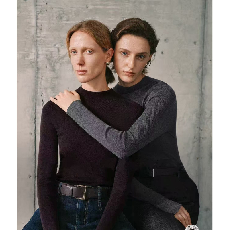 [German Yangtze Machine Washable Wool] 120S 18-Needle Bottoming Knitwear 25 Autumn and Winter New Products