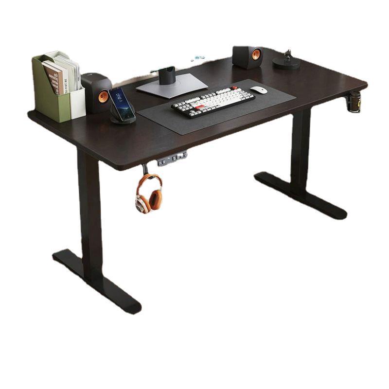 Solid wood electric lifting table smart home study office desk ...