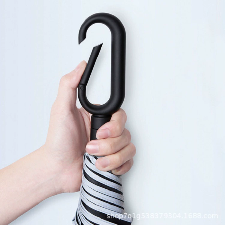 Пряжка два раза зонтик, увеличенное усиление складной мужской двойного назначения безопасности светоотражающий рекламный зонтик оптом рюкзак зонтик