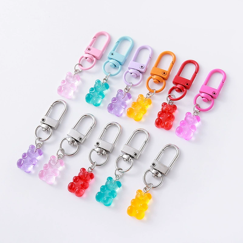 Мультяшный милый подвес, креативный брелок, аксессуар, с маленькими медвежатами