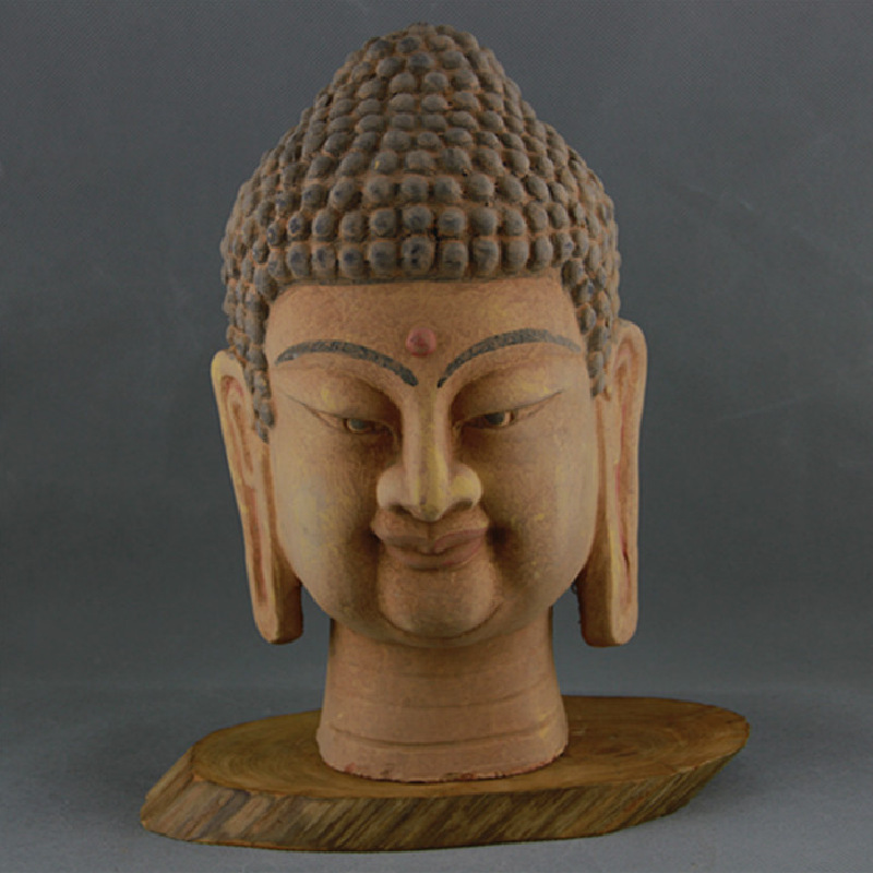 Tang Dynasty Handmade Sculptures of Buddha Heads and Statues, Antique Antiques, Old Imitation Unearthed Old Pottery, Old Objects, Collection Ornaments Tang Dynasty Handmade Sculptures of Buddha Heads and Statues, Antique Antiques, Old Imitation Unearthed Old Pottery, Old Objects, Collection Ornaments