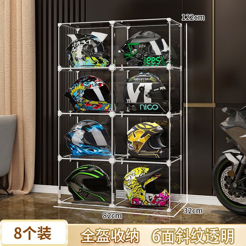 ヘルメット収納棚オートバイ帽子家庭用手作り棚ヘルメット展示箱機関車装備置架ヘルメット棚|undefined