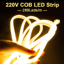 220V�׹�COB�߉���High Bright COB LED Strip Light 288leds/M