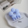 Light blue inverted flower hairpin 8cm