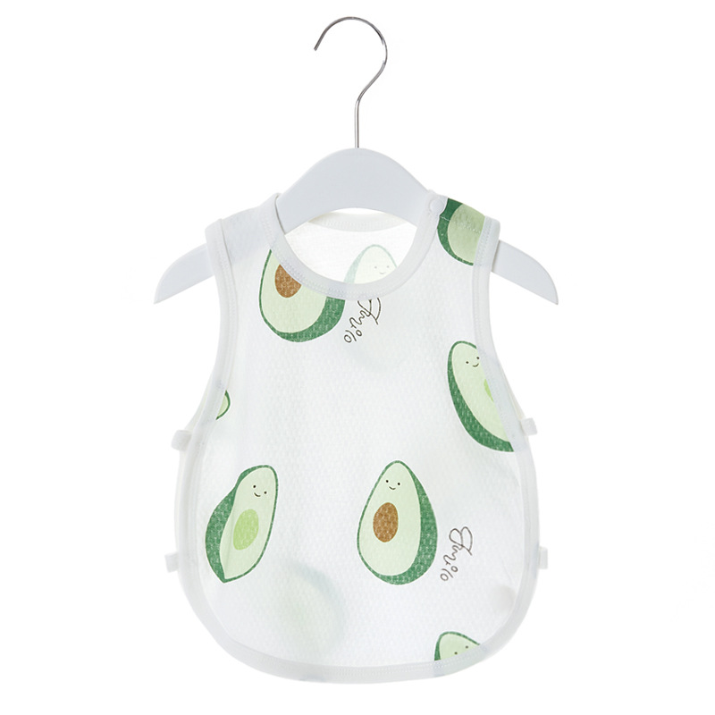 Baby Pipa Collarless Summer Pure Cotton Light and Breathable Strappy Tank Top with Lace for Newborn Baby Clothes