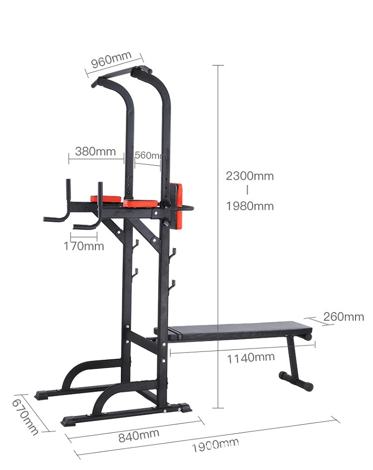 Fabricante personalizado de soporte horizontal indoor pull-up entrenador de cama de levantamiento de pesas barraca de soporte horizontal taburete de aves de vuelo