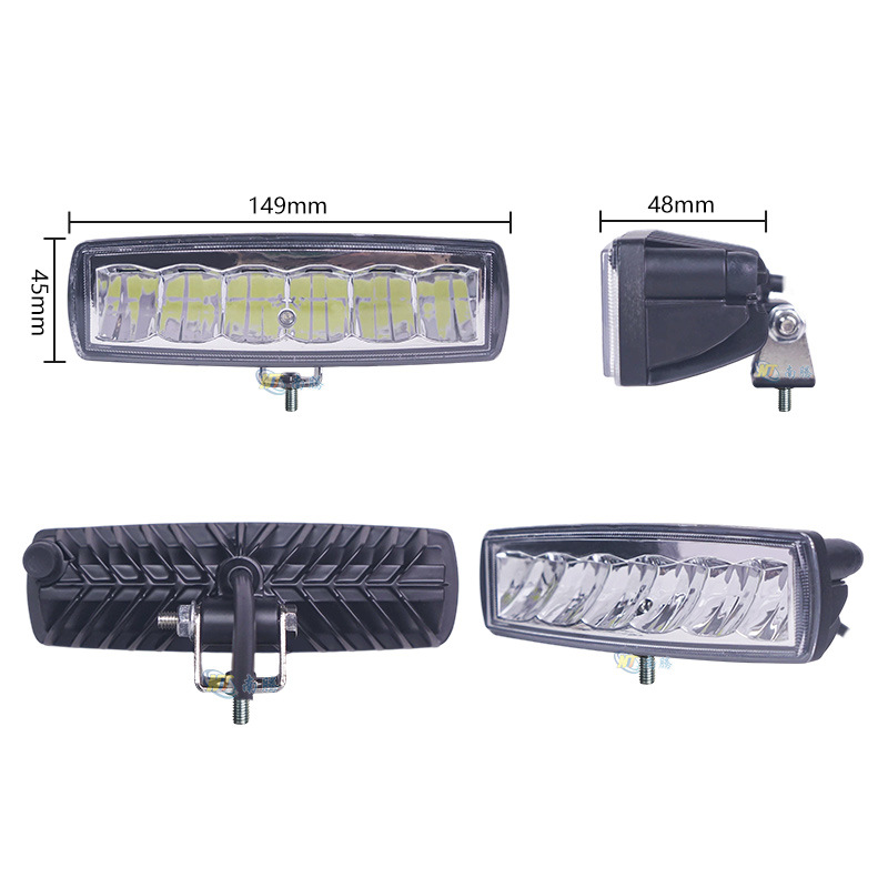 Auto LED Spotlight 12V24V super brillante Spotlight lateral de camión 18W elevadora elevadora excavadora luz de trabajo