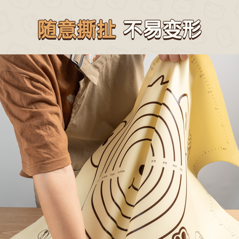新款食品级硅胶揉面垫加厚不粘和面垫子厨房案板擀面烘焙面板批发|undefined
