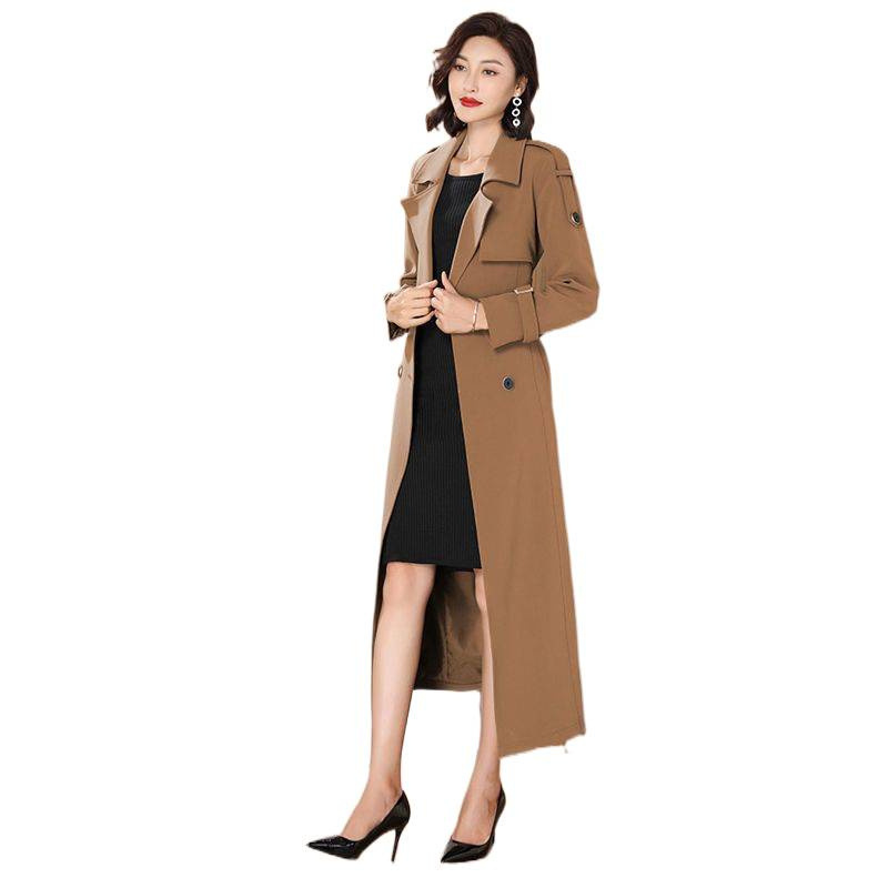 垂感风衣女中长款2025秋冬装韩版气质流行高档过膝大衣女减龄外套|undefined