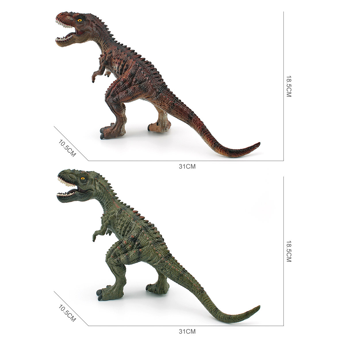 Transfronteriza simulación Jurásico carnívoro dinosaurio modelo Tyrannosaurus Rex dragón decoración adornos estáticos