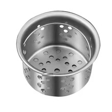 厨房洗碗池不锈钢水槽提篮过滤器下水道垃圾防堵过滤网漏水槽提篮