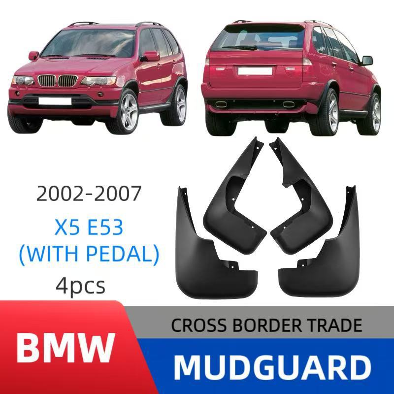 Adecuado para BMW X5 2002-2007 con pedal Comercio exterior transfronterizo Guardabarros Neumáticos de coche Guardabarros Modificación